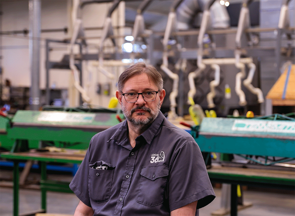 Jason LaChance, sheet metal apprenticeship instructor at Local 36 JATC in St. Louis