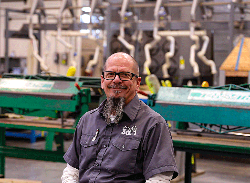 Mark Carron, sheet metal apprenticeship instructor at Local 36 JATC in St. Louis
